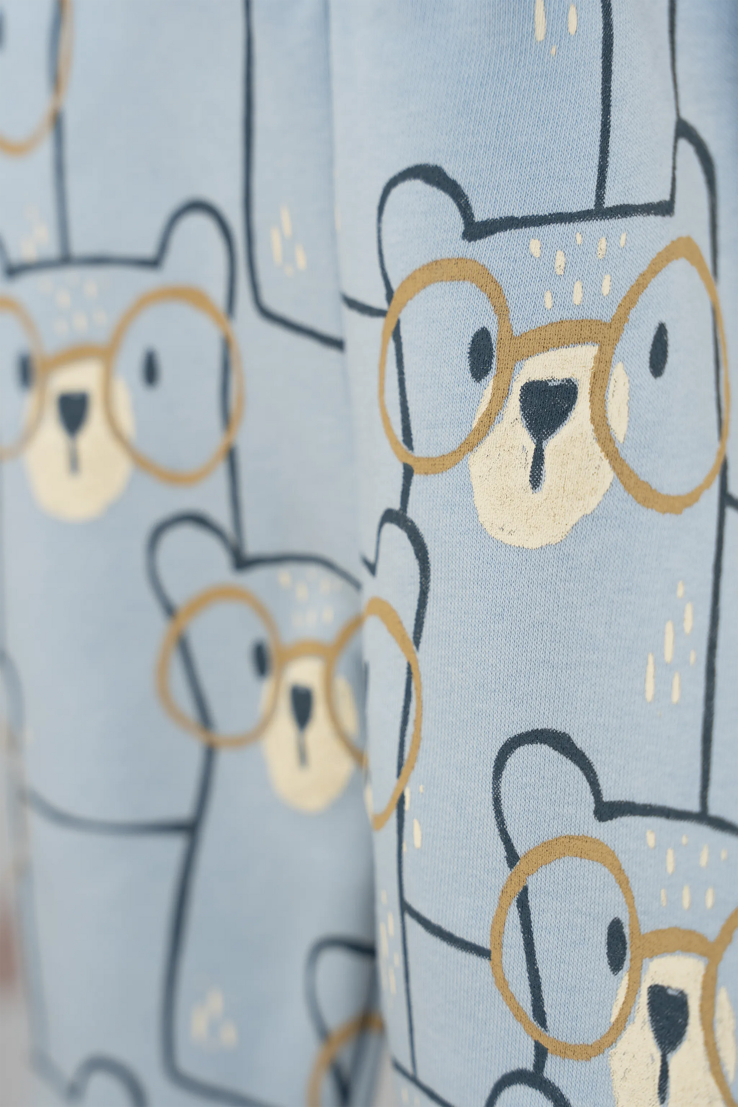 BEAR PRINT 3-PIECE HOODED JACKET, TROUSERS, AND T-SHIRT SET (6-24M)