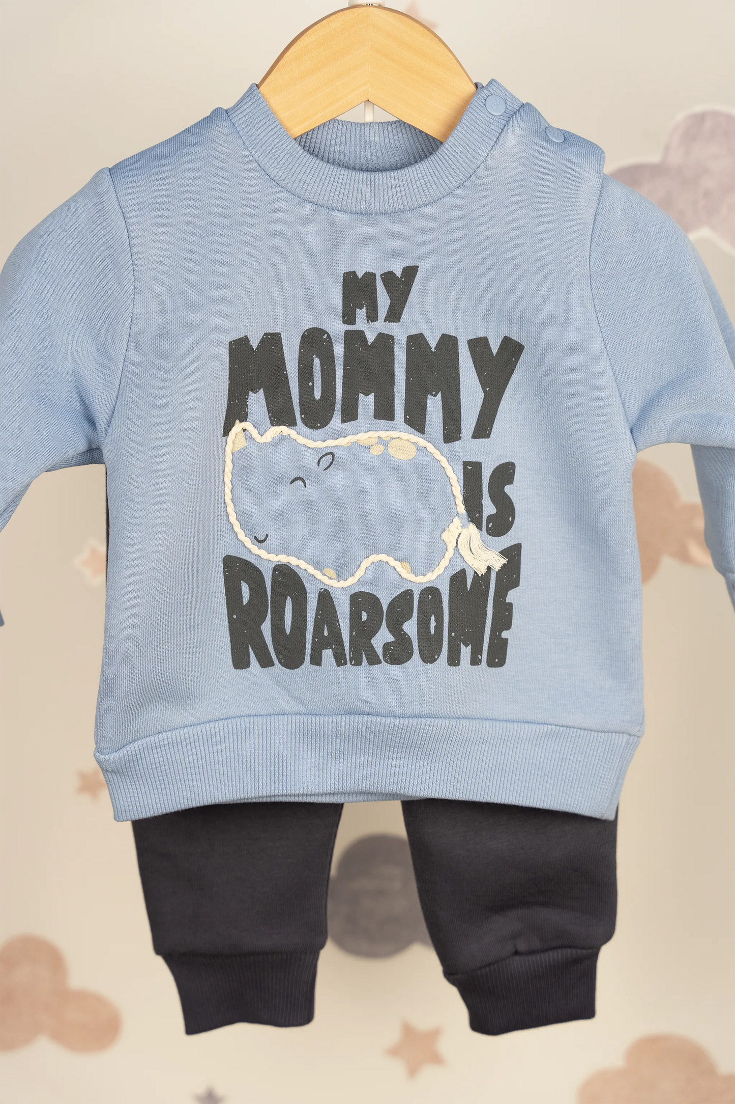 ROARSOME BABY BOY 3 THREAD TRACKSUIT SET (6-24M)