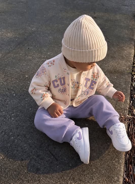 CUTE GARDEN 3-PIECE COTTON BABY OUTFIT (6-24M)