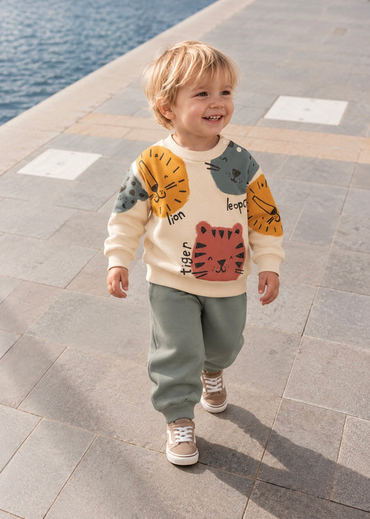 WILDLY BABY BOY 3 THREAD SWEATSHIRT & JOGGER TROUSERS SET (6-24M)