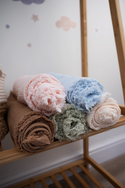 SOFT MUSLIN BABY BLANKET - AVAILABLE IN 5 COLORS