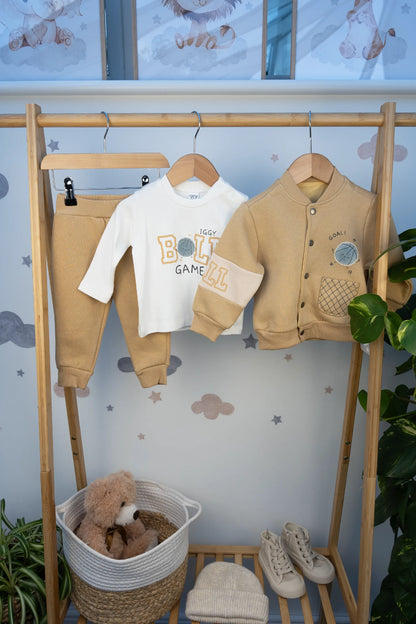 GOAL THEMED 3-PIECE BABY BOY SET (6-24M)