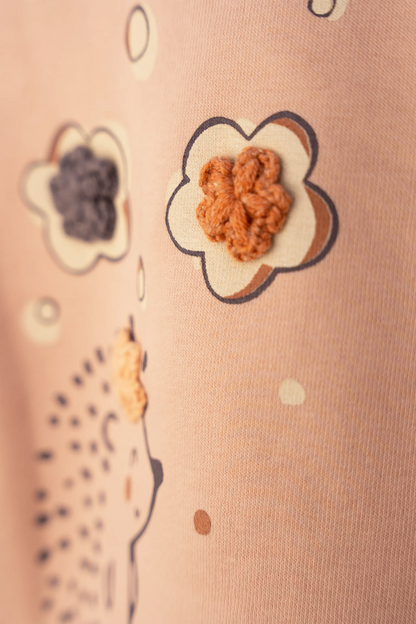 HEDGEHOG BABY GIRL 3 THREAD SWEATSHIRT & JOGGER TROUSERS SET (6-24M)