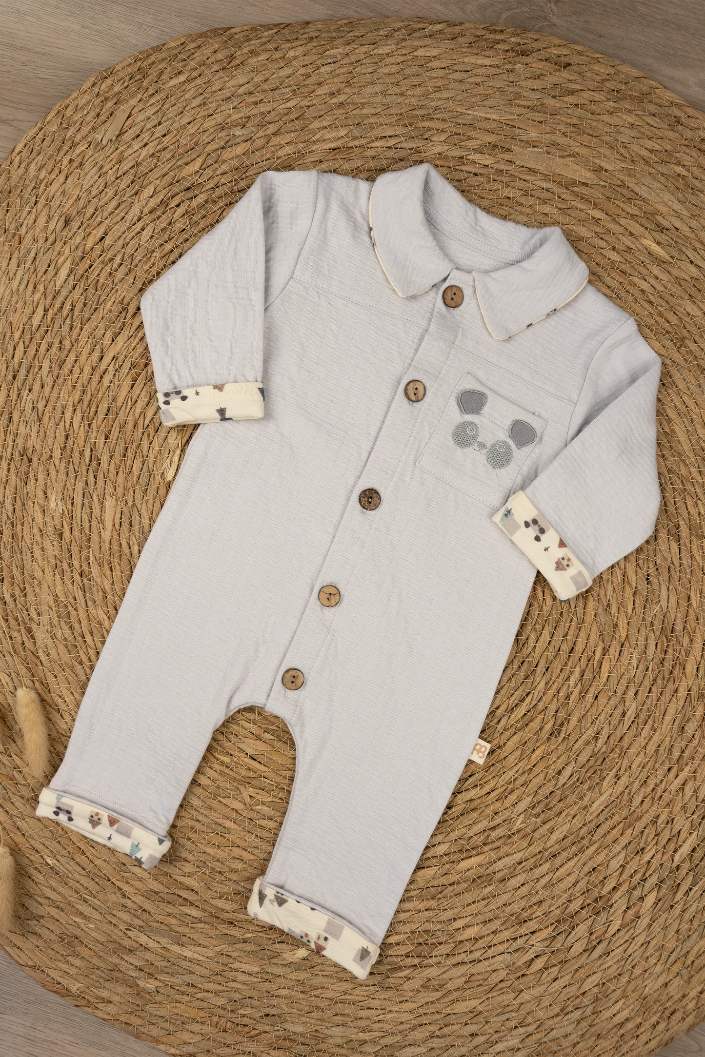 CLASSIC COTTON COLLAR ROMPER - MULTI-COLOR OPTIONS