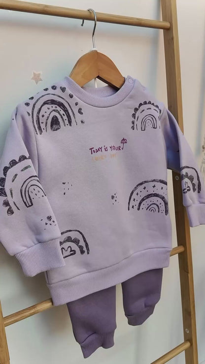 RAINBOWS BABY GIRL 3 THREAD JOGGING CO-ORD (6-24M)