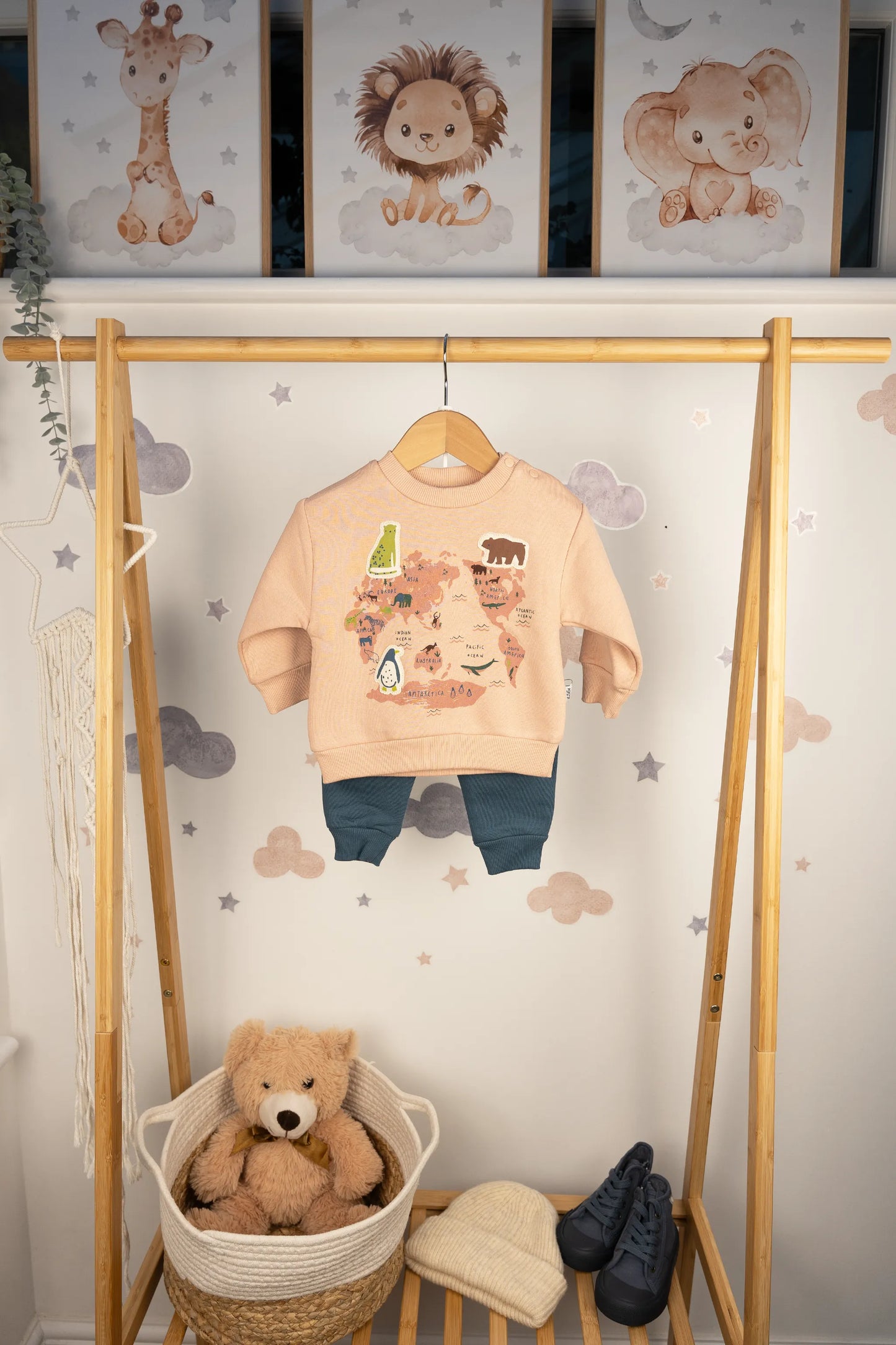 THE WORLD BABY BOY 3 THREAD TRACKSUIT SET (6-24M)