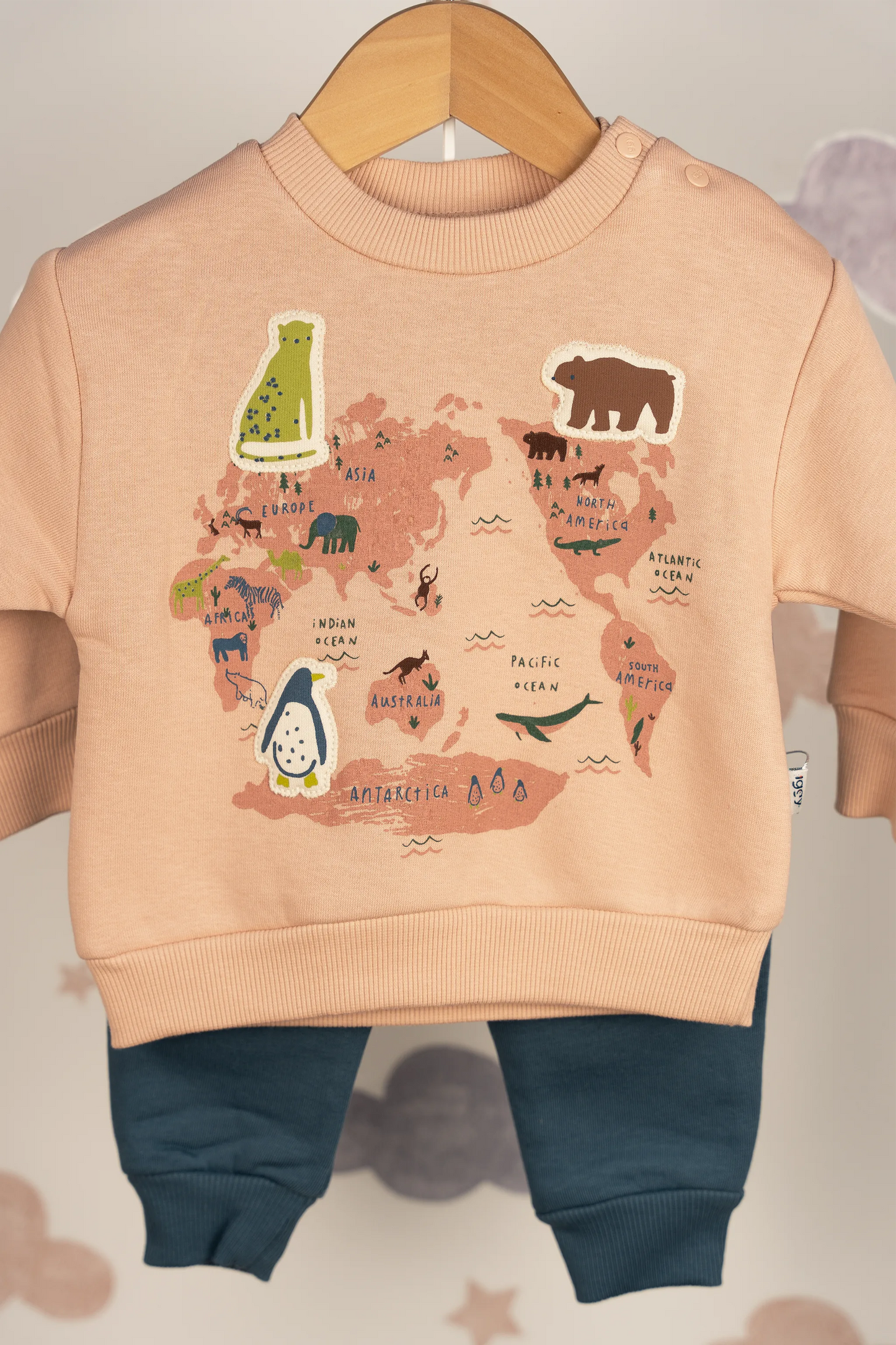 THE WORLD BABY BOY 3 THREAD TRACKSUIT SET (6-24M)