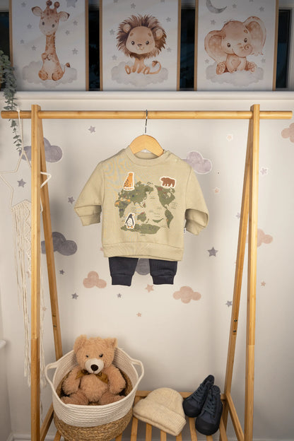 THE WORLD BABY BOY 3 THREAD TRACKSUIT SET (6-24M)