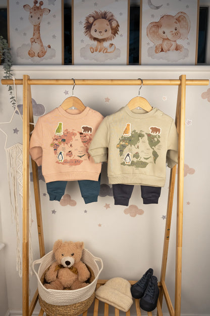 THE WORLD BABY BOY 3 THREAD TRACKSUIT SET (6-24M)