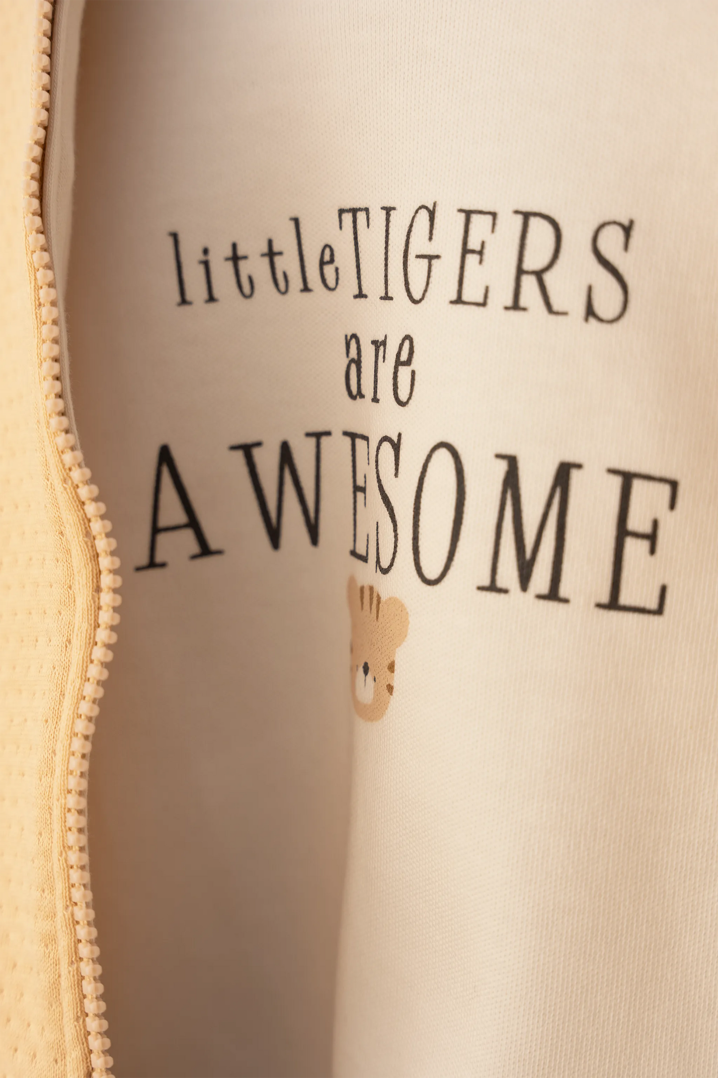 BROWN & GREY HOODED TIGER FACE BABY SWEATSHIRT AND JOGGER SET (3-18M)