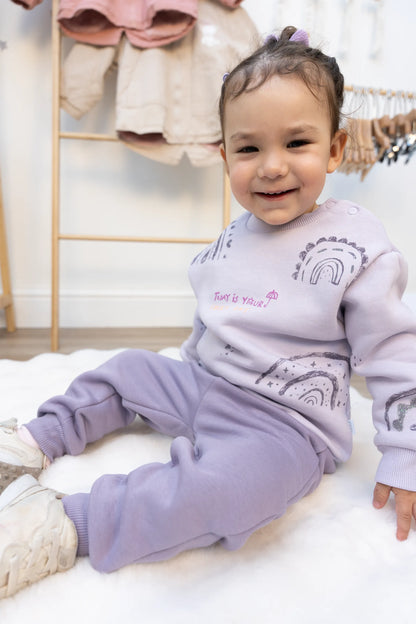 RAINBOWS BABY GIRL 3 THREAD JOGGING CO-ORD (6-24M)