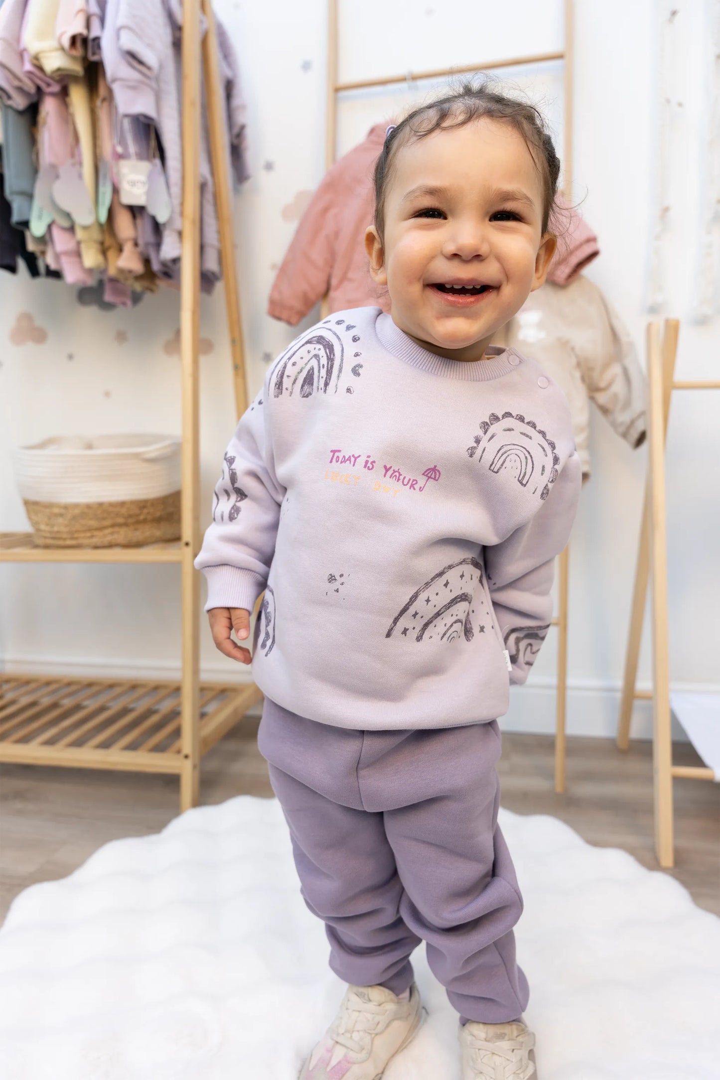 RAINBOWS BABY GIRL 3 THREAD JOGGING CO-ORD (6-24M)
