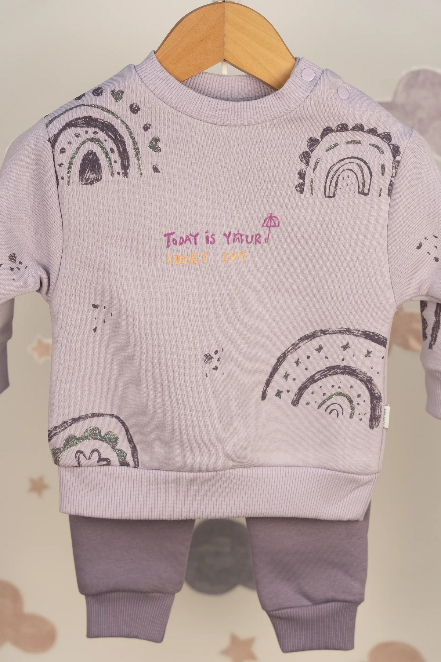RAINBOWS BABY GIRL 3 THREAD JOGGING CO-ORD (6-24M)