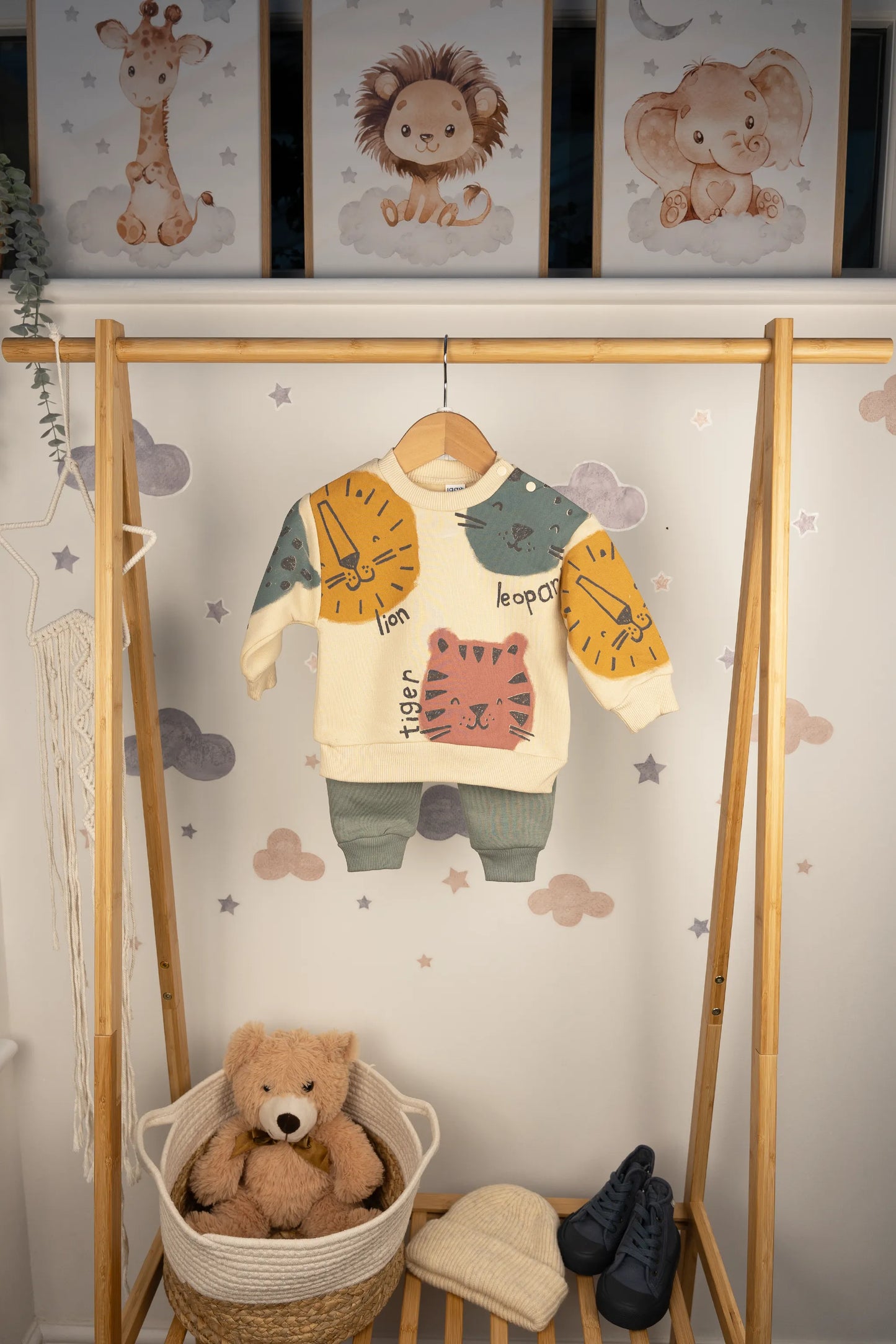 WILDLY BABY BOY 3 THREAD SWEATSHIRT & JOGGER TROUSERS SET (6-24M)