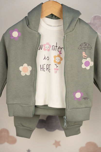 WINTER IS HERE BABY GIRL 3-PIECE SET (6-24M)
